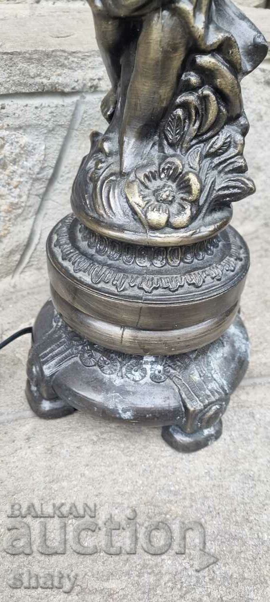 Delivery of Metal lamp. Sculpture Delivery of Metal lamp. Sculpture