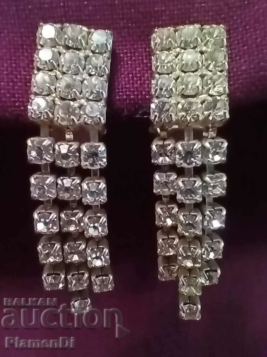 Set of Earrings - Silver Plated - Clip-on Set of Earrings - Silver Plated - Clip-on
