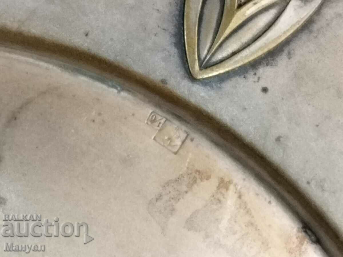 Principality of Bulgaria, gift plate from the 9th Plovdiv PP. - 5