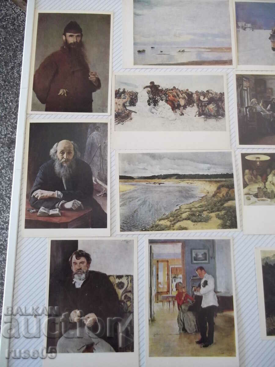 Cards "Artists-travellers - Issue 11" set - 5 Cards "Artists-travellers - Issue 11" set - 5