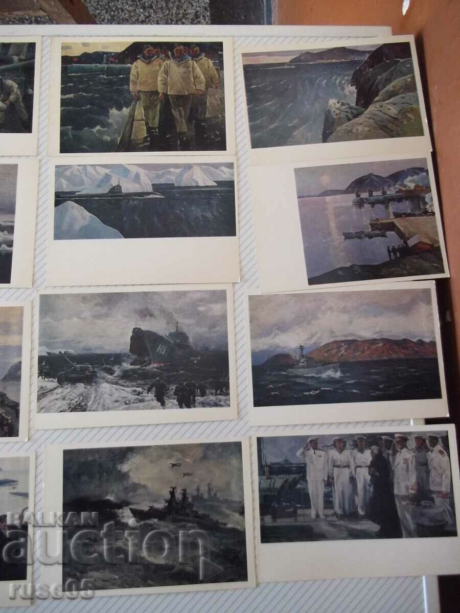 Cards "ARTISTS - MARINISTS" set - 5 Cards "ARTISTS - MARINISTS" set - 5