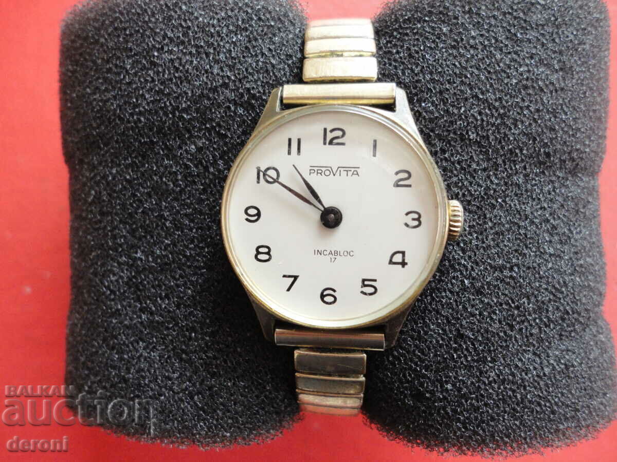 Women's watch Provita incabloc 17 jewels with price 50.00 BGN | € 25.56 Women's watch Provita incabloc 17 jewels with price 50.00 BGN | € 25.56