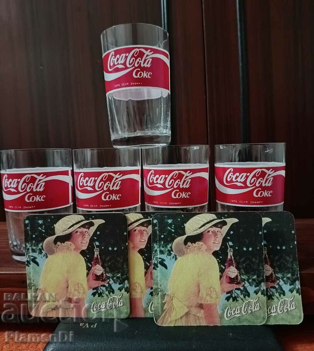 Glass cups Coca Cola-Coca Cola with price 50.00 BGN | € 25.56 Glass cups Coca Cola-Coca Cola with price 50.00 BGN | € 25.56