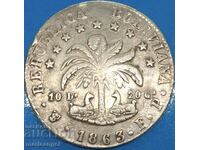 Bolivia 1863 8 sol Thaler 19,82g argint