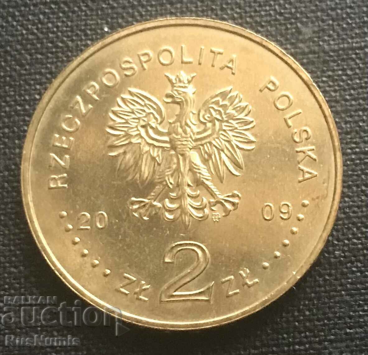 Poland.2 zlotys 2009 First personnel company. with price 6.00 BGN | € 3.07
