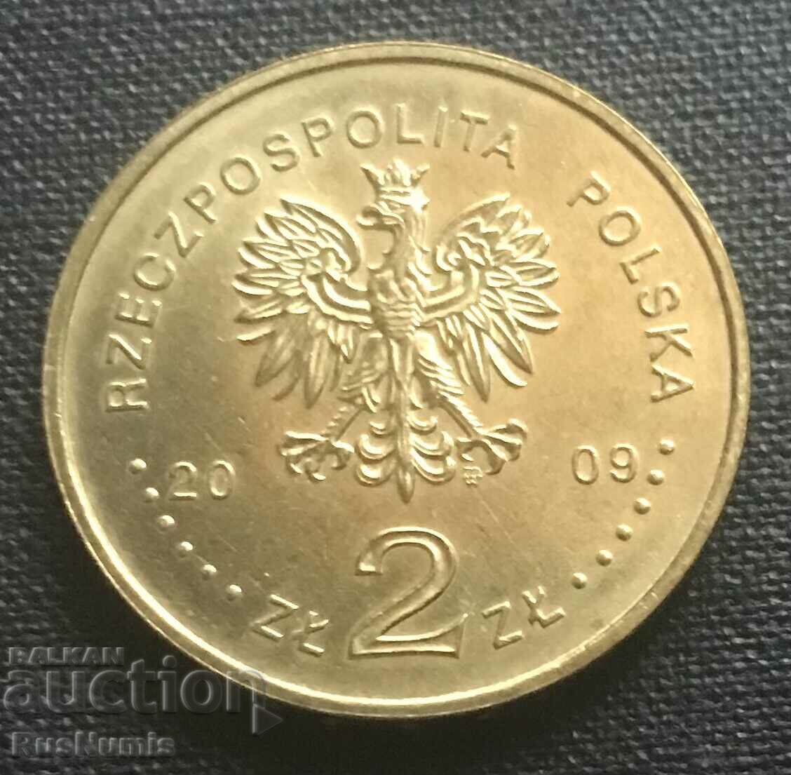 Poland.2 zlotys 2009 90 years Audit Chamber. with price 6.00 BGN | € 3.07 Poland.2 zlotys 2009 90 years Audit Chamber. with price 6.00 BGN | € 3.07