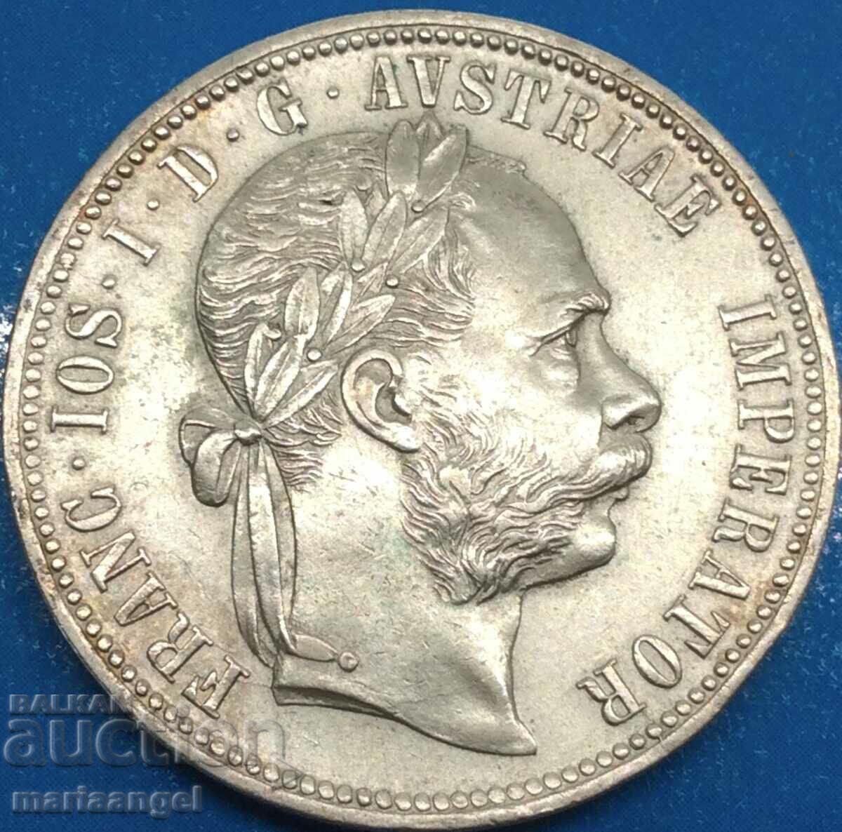 1 Florin 1878 Austria Franz Joseph (1848-1916) silver