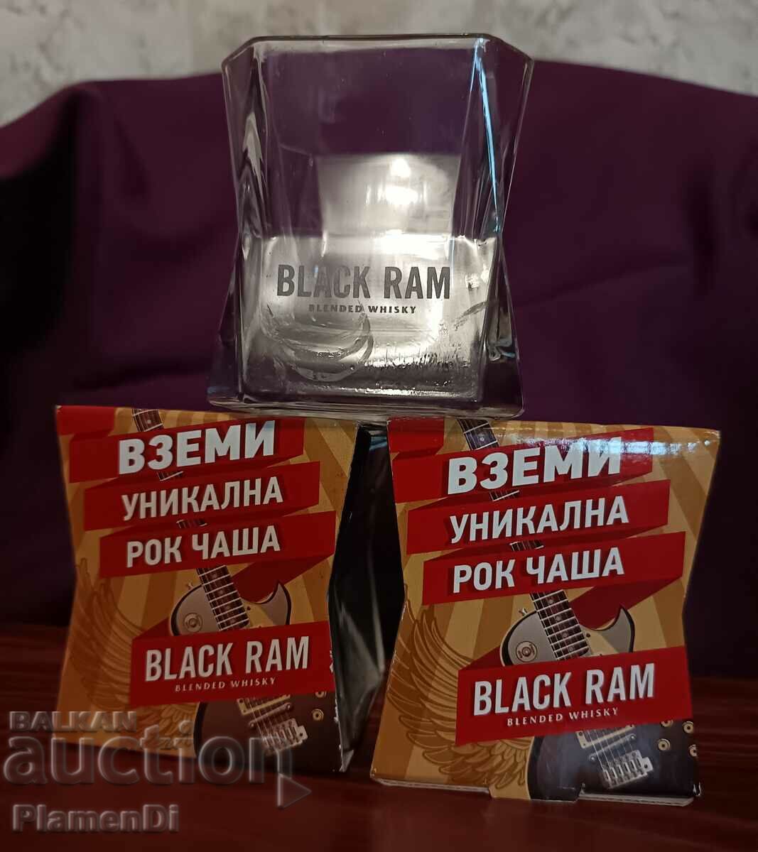 Чаши за уиски- ВLACK  RAM-3 броя