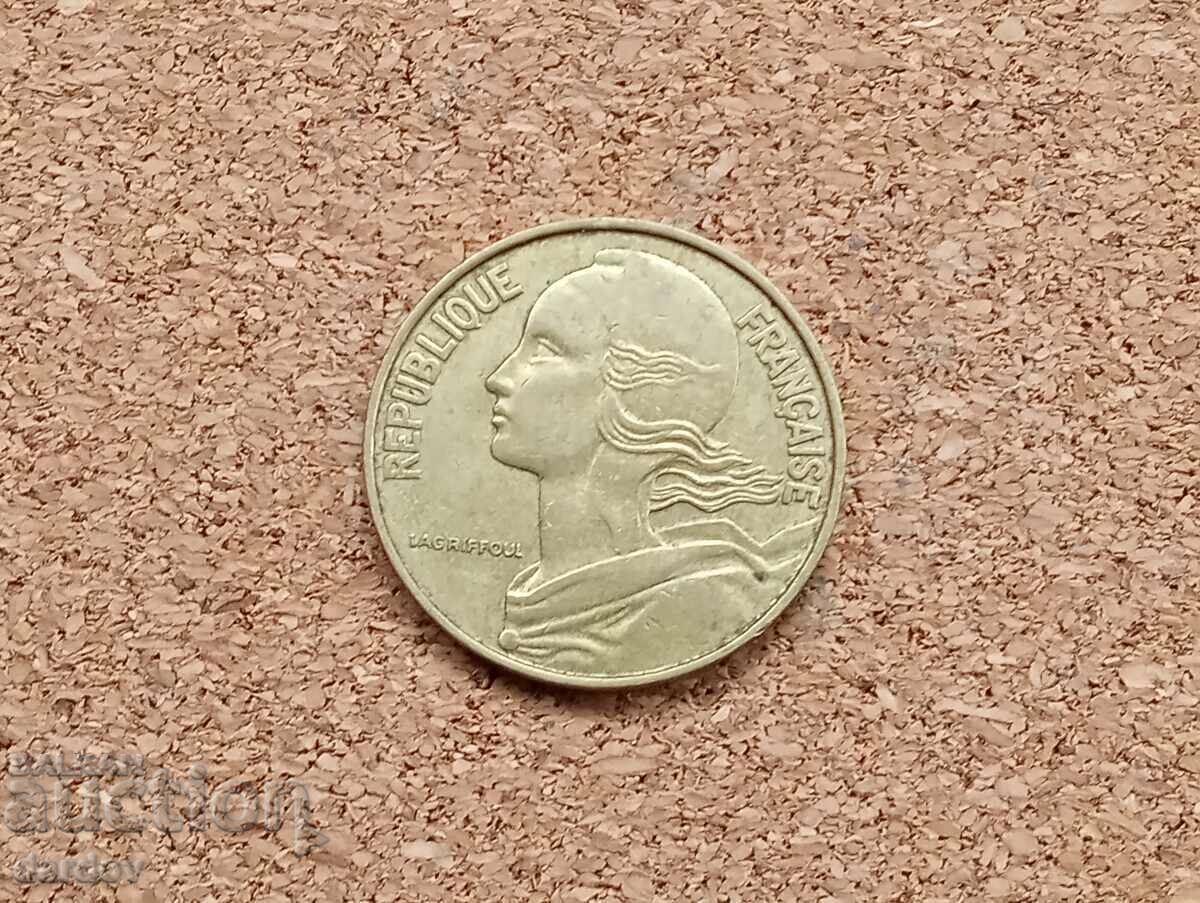 Γαλλία, 20 εκατοστά 1964 με τιμή 0.45 BGN | € 0.23