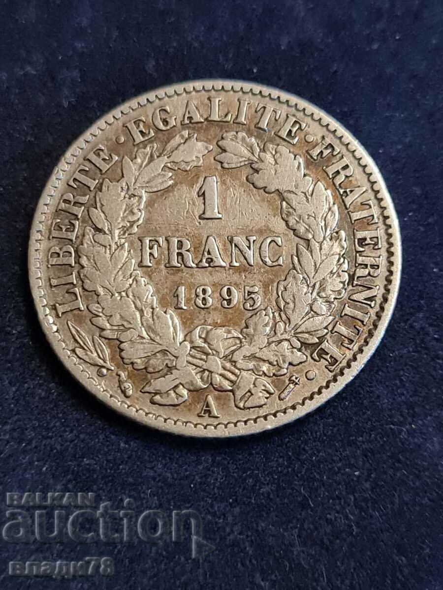 1 Franc 1895 Silver Coin