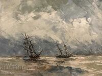 Anton Yordanov - after Aivazovsky seascape - ships