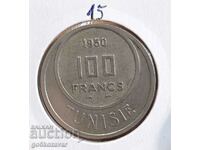 Tunisia 100 francs 1950