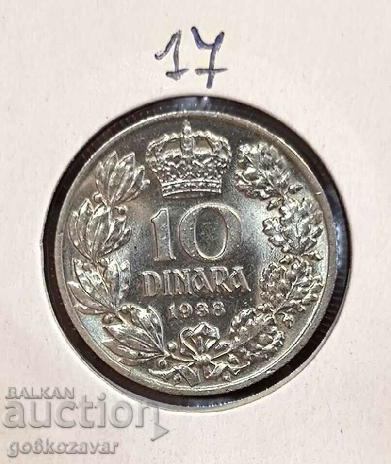 Югославия 10 динара 1938г UNC