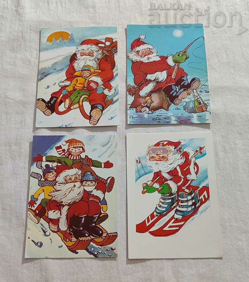 NEW YEAR'S CARDS HUD. SIMEON CROSS LOT 7 NUMBERS with price 6.00 BGN | € 3.07