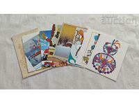 NEW YEAR'S CARDS LOT 7 PCS