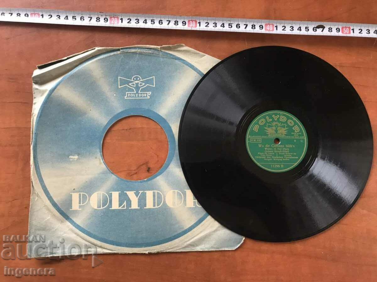 BAKELITE SHELLAC RECORD - ΒΑΛΣ - ΣΤΡΑΟΥΣ