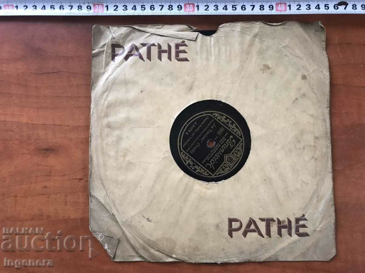 Delivery of RECORD BAKELITE SHELLAC - TRAVIA - VERDI