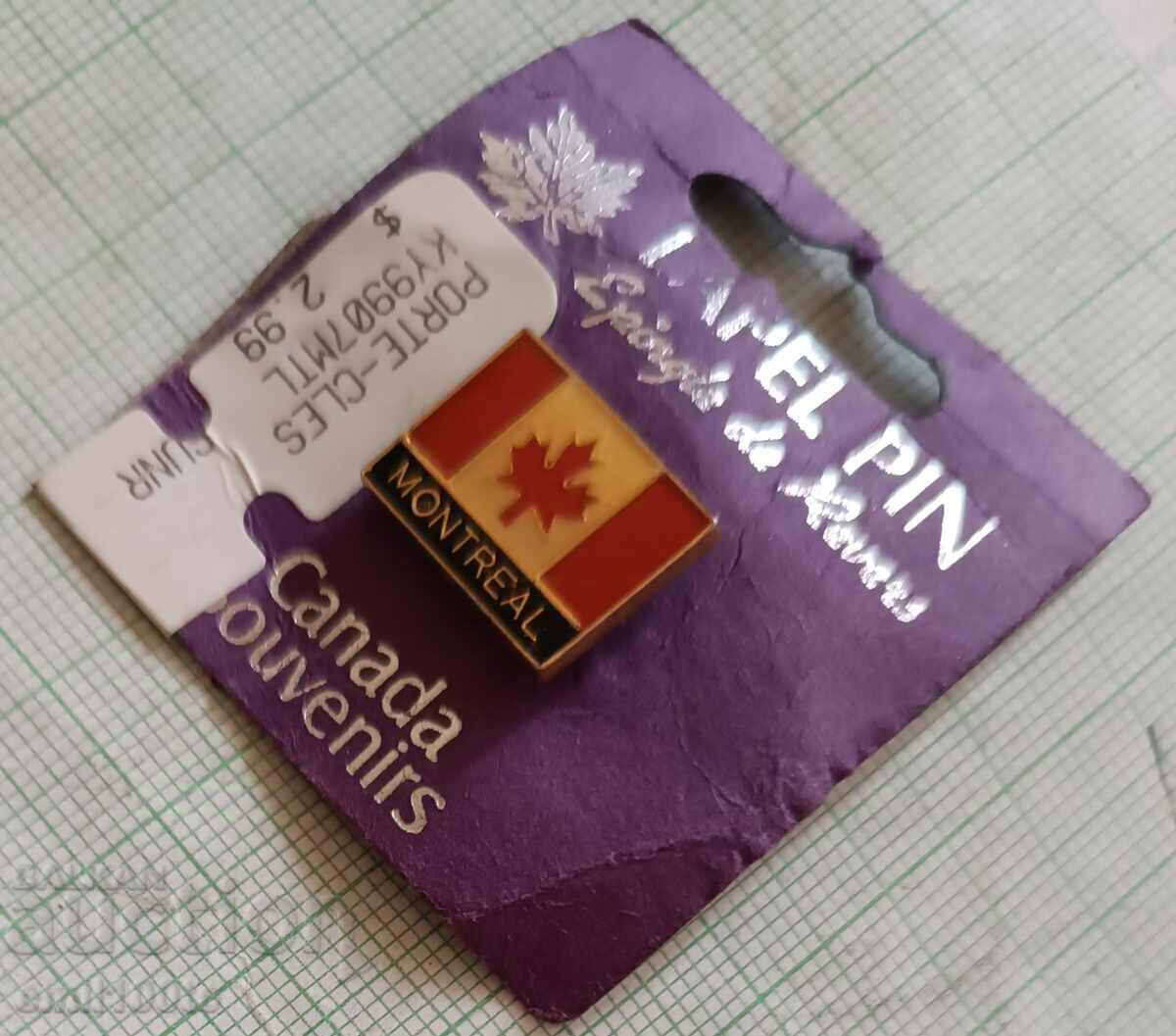 Auction Badge - Flag Canada Montreal Montreal Auction Badge - Flag Canada Montreal Montreal