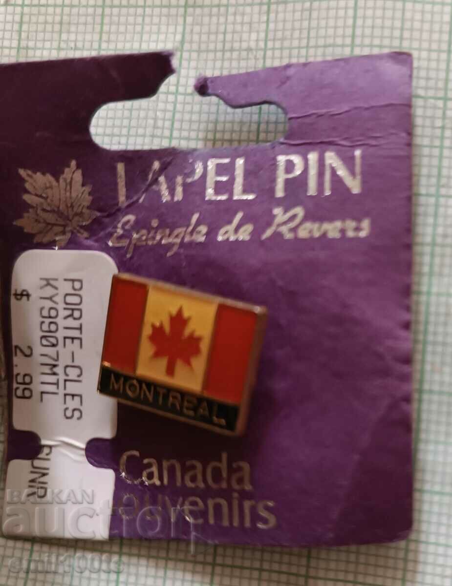 Badge - Flag Canada Montreal Montreal - 5 Badge - Flag Canada Montreal Montreal - 5