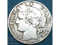 France 1 franc 1872 silver