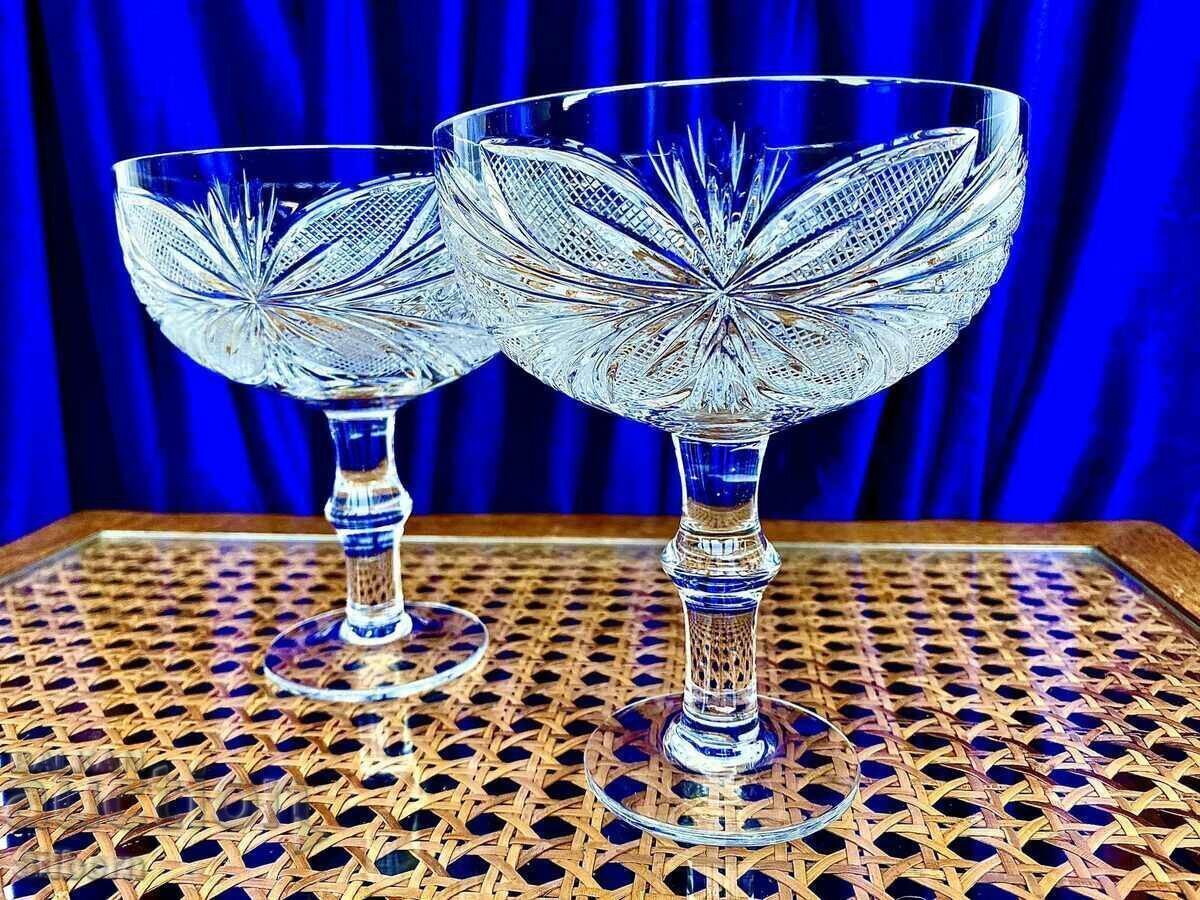 Pahare de nunta de cristal