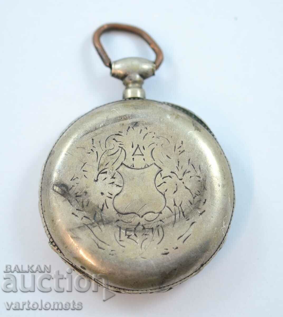 Antique Silver Pocket Watch - Not Working - 5 Antique Silver Pocket Watch - Not Working - 5