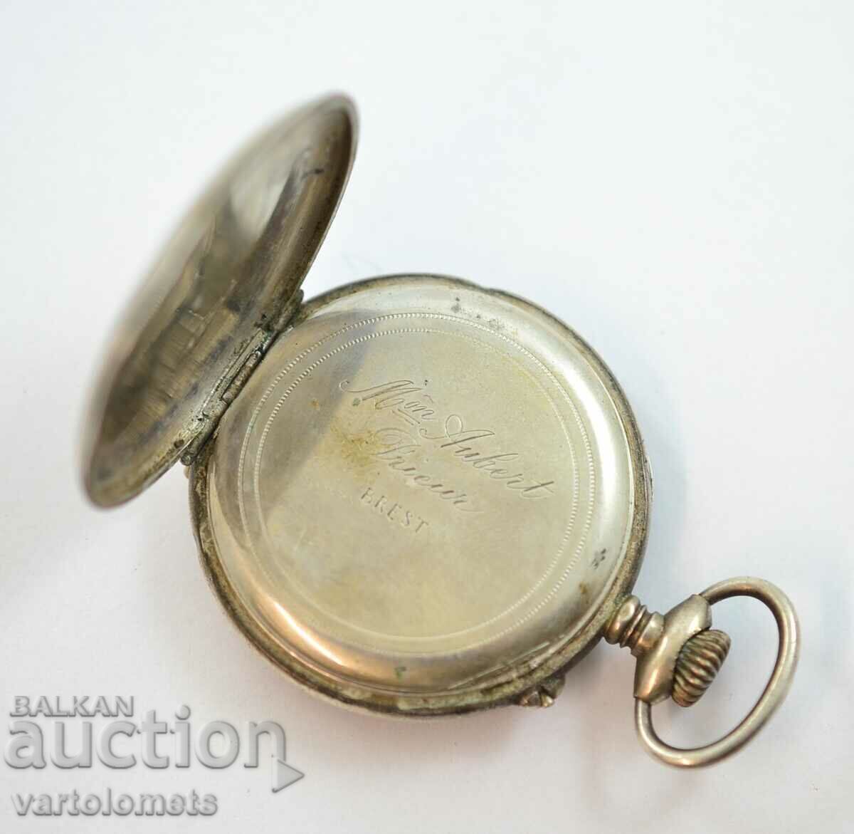 Αντίκα Ασημένιο Ρολόι Τσέπης - Δεν λειτουργεί με τιμή 49.00 BGN | € 25.05 Αντίκα Ασημένιο Ρολόι Τσέπης - Δεν λειτουργεί με τιμή 49.00 BGN | € 25.05