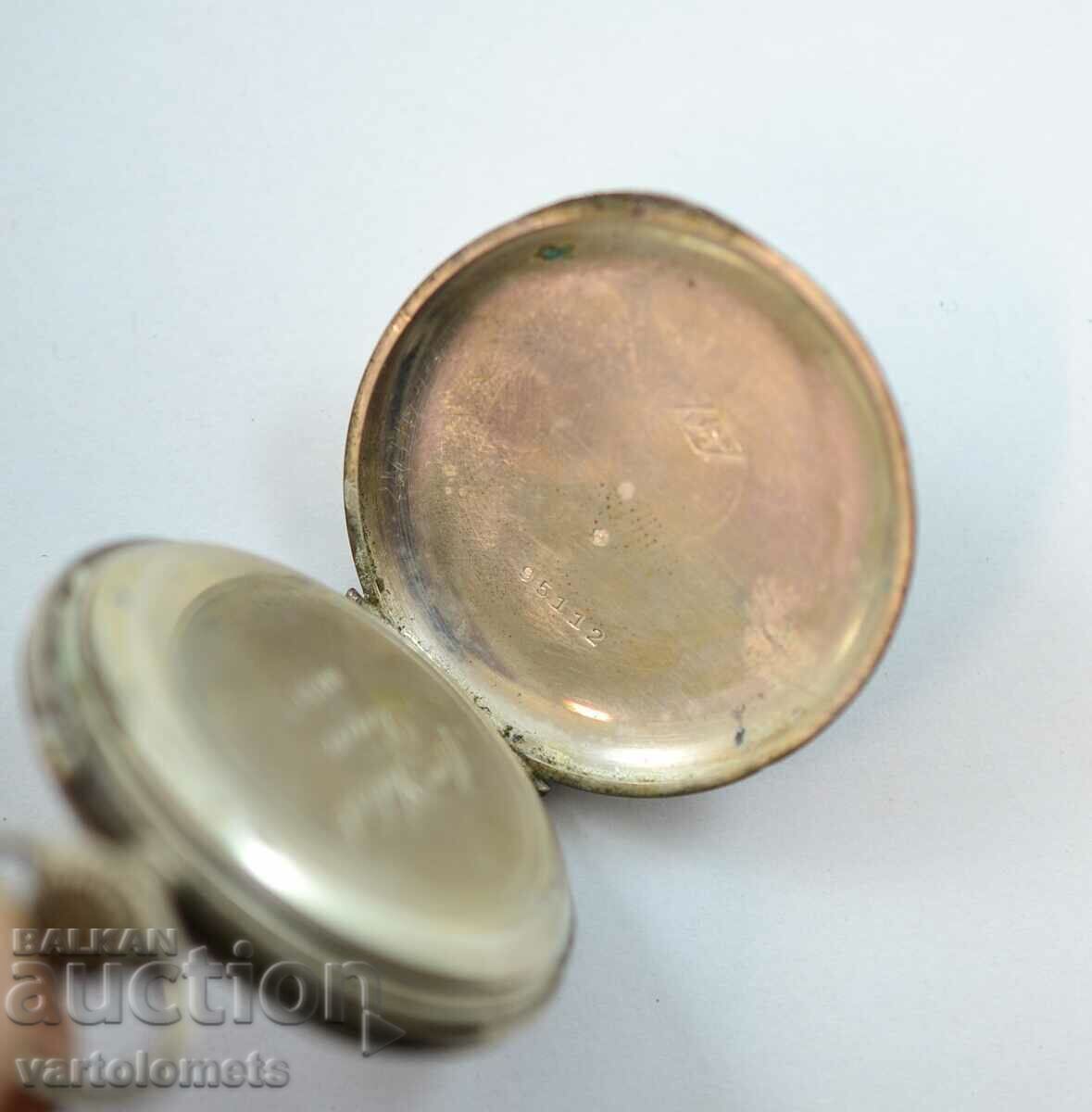 Παράδοση Αντίκα Ασημένιο Ρολόι Τσέπης - Δεν λειτουργεί Παράδοση Αντίκα Ασημένιο Ρολόι Τσέπης - Δεν λειτουργεί