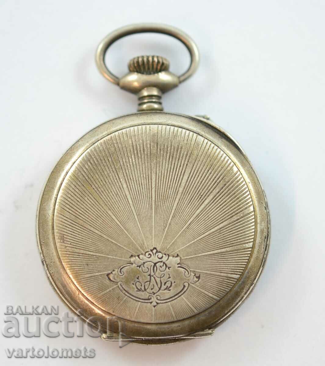 Αντίκα Ασημένιο Ρολόι Τσέπης - Δεν λειτουργεί - 5 Αντίκα Ασημένιο Ρολόι Τσέπης - Δεν λειτουργεί - 5