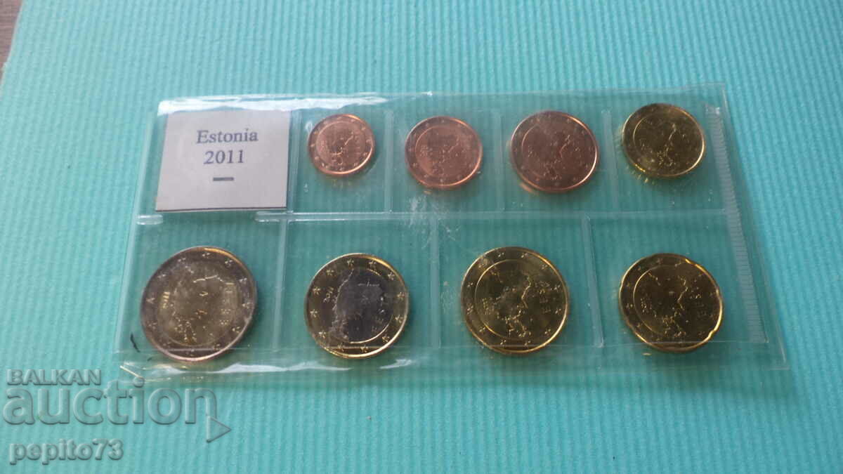 set of euro coins Estonia 2011