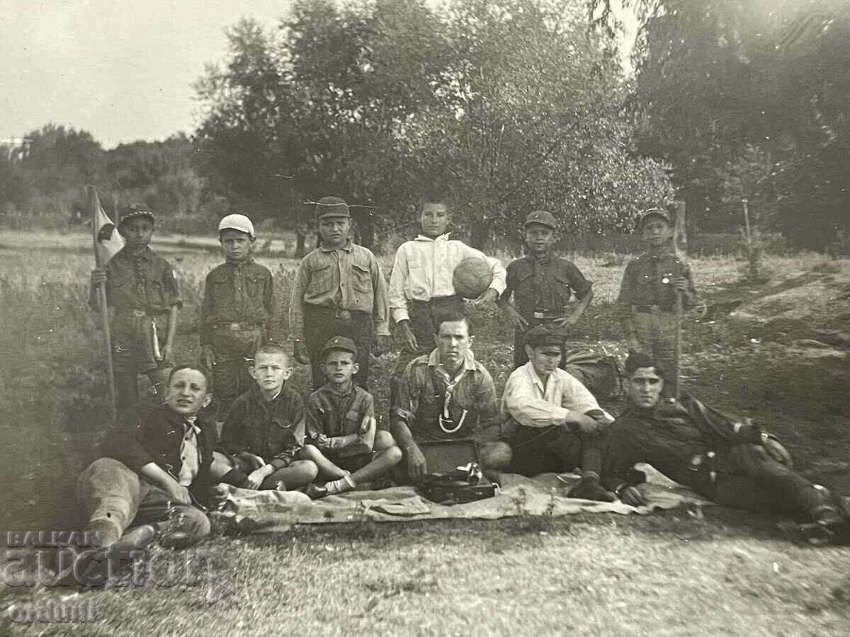 4702 Regatul Bulgariei cercetași foto și lupi anii 1930