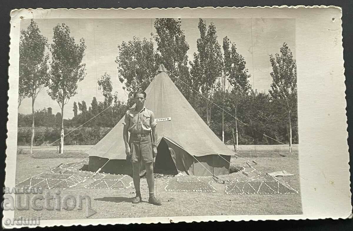 4703 Regatul Bulgariei Macedonia, cercetător foto Ohrid 1943.