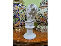 A great antique porcelain bust