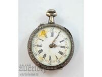 Vintage Ladies Silver Pocket Watch - Not Working