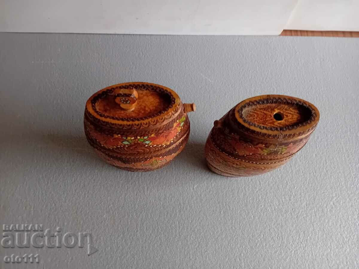 ΠΑΛΙΑ ΠΥΡΟΓΡΑΦΗ ΞΥΛΙΝΗ ΠΑΒΟΥΡΑ, ΠΑΒΟΥΡΕΣ 2 τεμ με τιμή 40.00 BGN | € 20.45