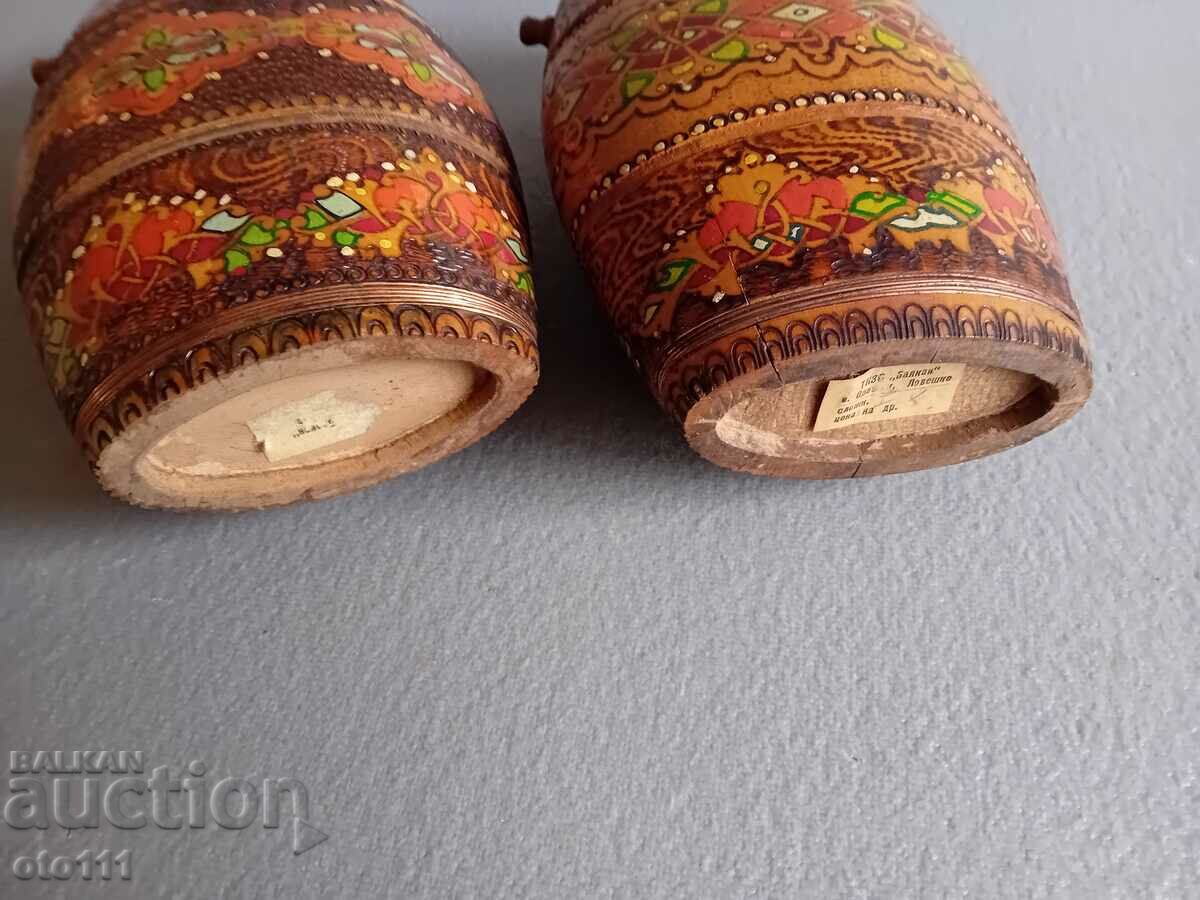 Παράδοση ΠΑΛΙΑ ΠΥΡΟΓΡΑΦΗ ΞΥΛΙΝΗ ΠΑΒΟΥΡΑ, ΠΑΒΟΥΡΕΣ 2 τεμ