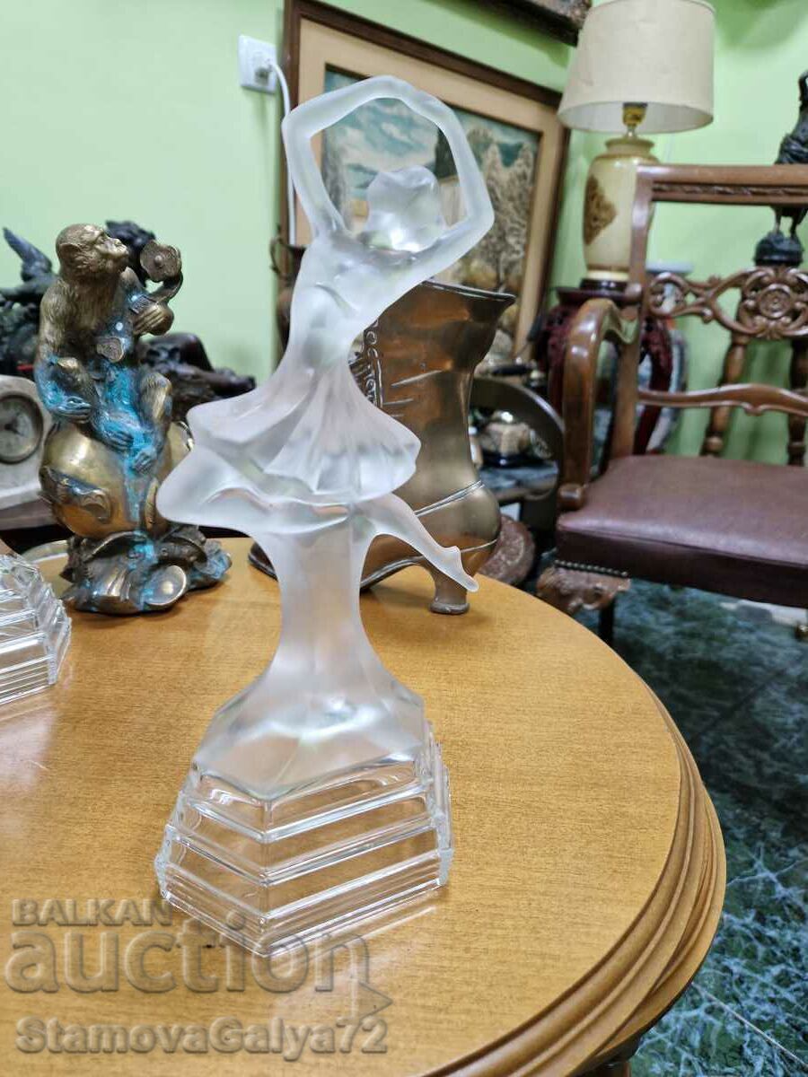 O frumoasă figurină antică din sticlă italiană - 5