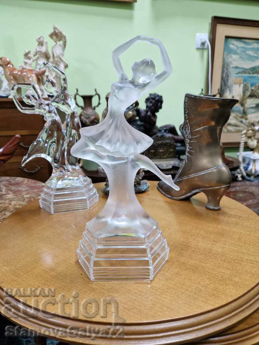 A lovely antique Italian glass figure A lovely antique Italian glass figure