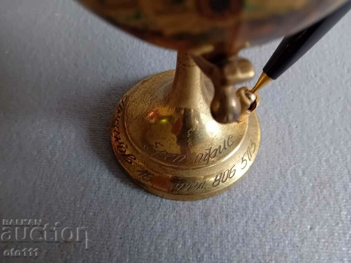 Auction CHEMICAL PEN HOLDER - GLOBE Auction CHEMICAL PEN HOLDER - GLOBE