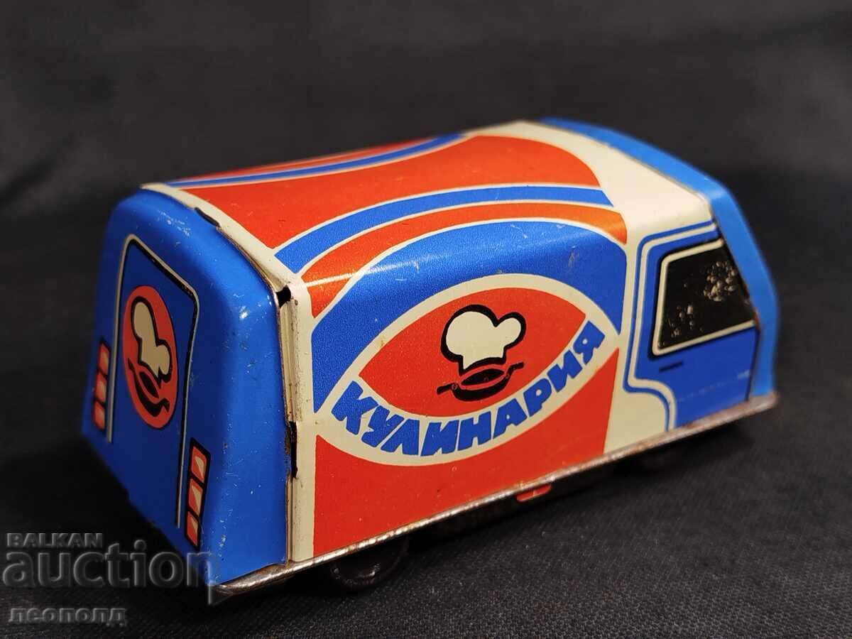 Delivery of OLD RETRO SOC USSR SHEET METAL TOY TRUCK VAN Delivery of OLD RETRO SOC USSR SHEET METAL TOY TRUCK VAN