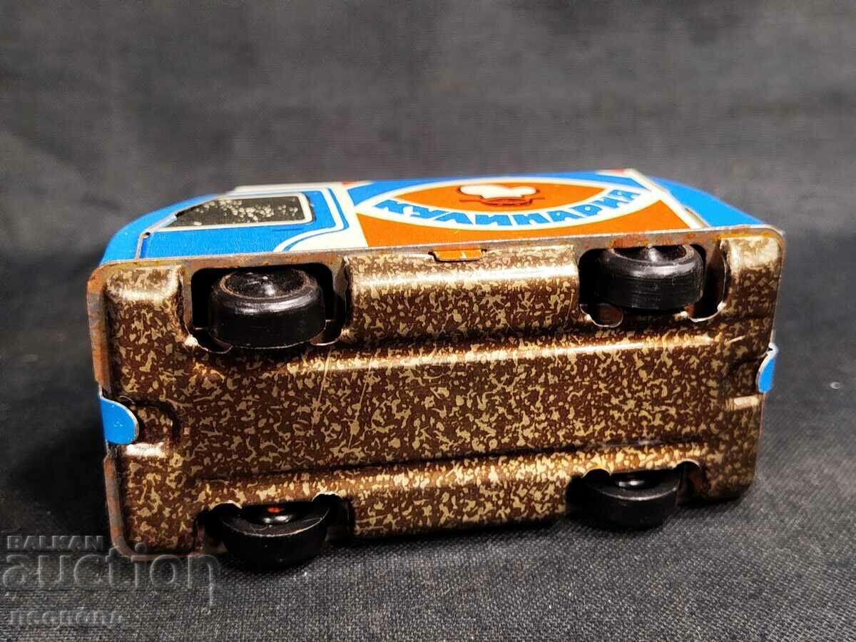 OLD RETRO SOC USSR SHEET METAL TOY TRUCK VAN - 6 OLD RETRO SOC USSR SHEET METAL TOY TRUCK VAN - 6