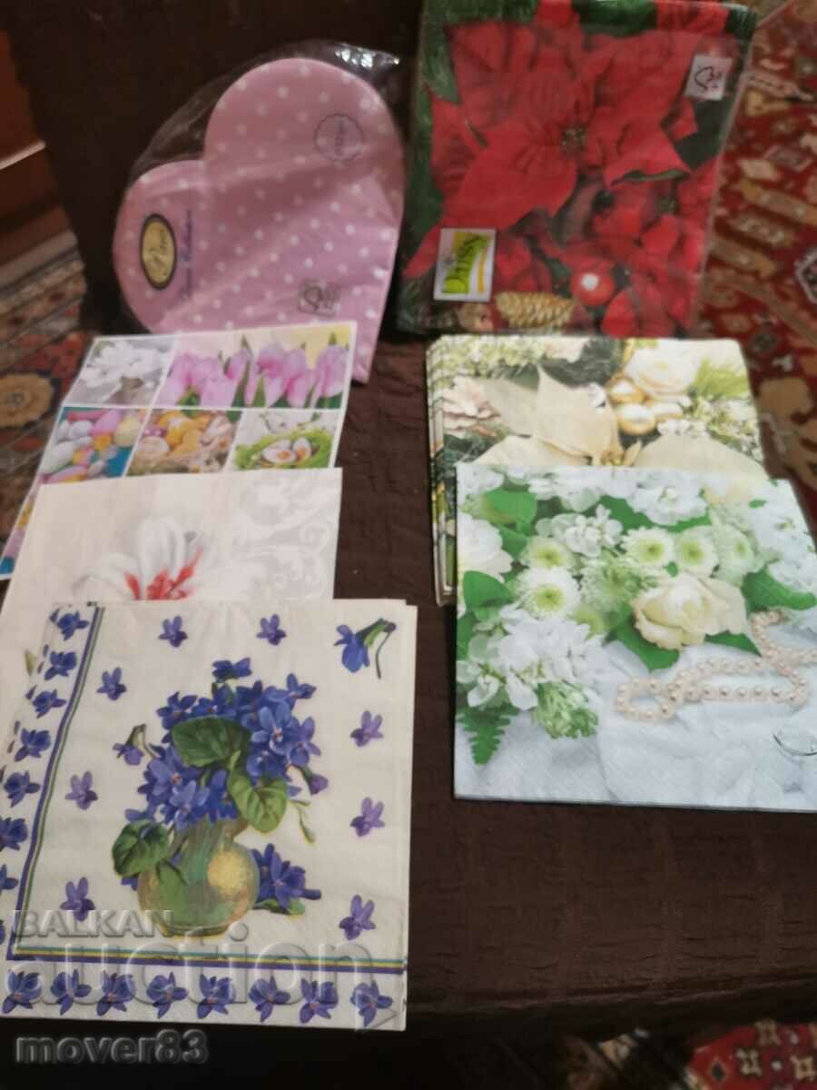 Decoupage napkins. Lot