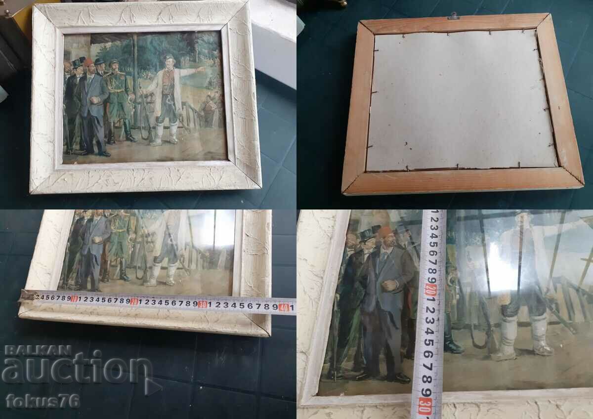Old military lithograph Captain Petko voivoda - with frame - 7 Old military lithograph Captain Petko voivoda - with frame - 7