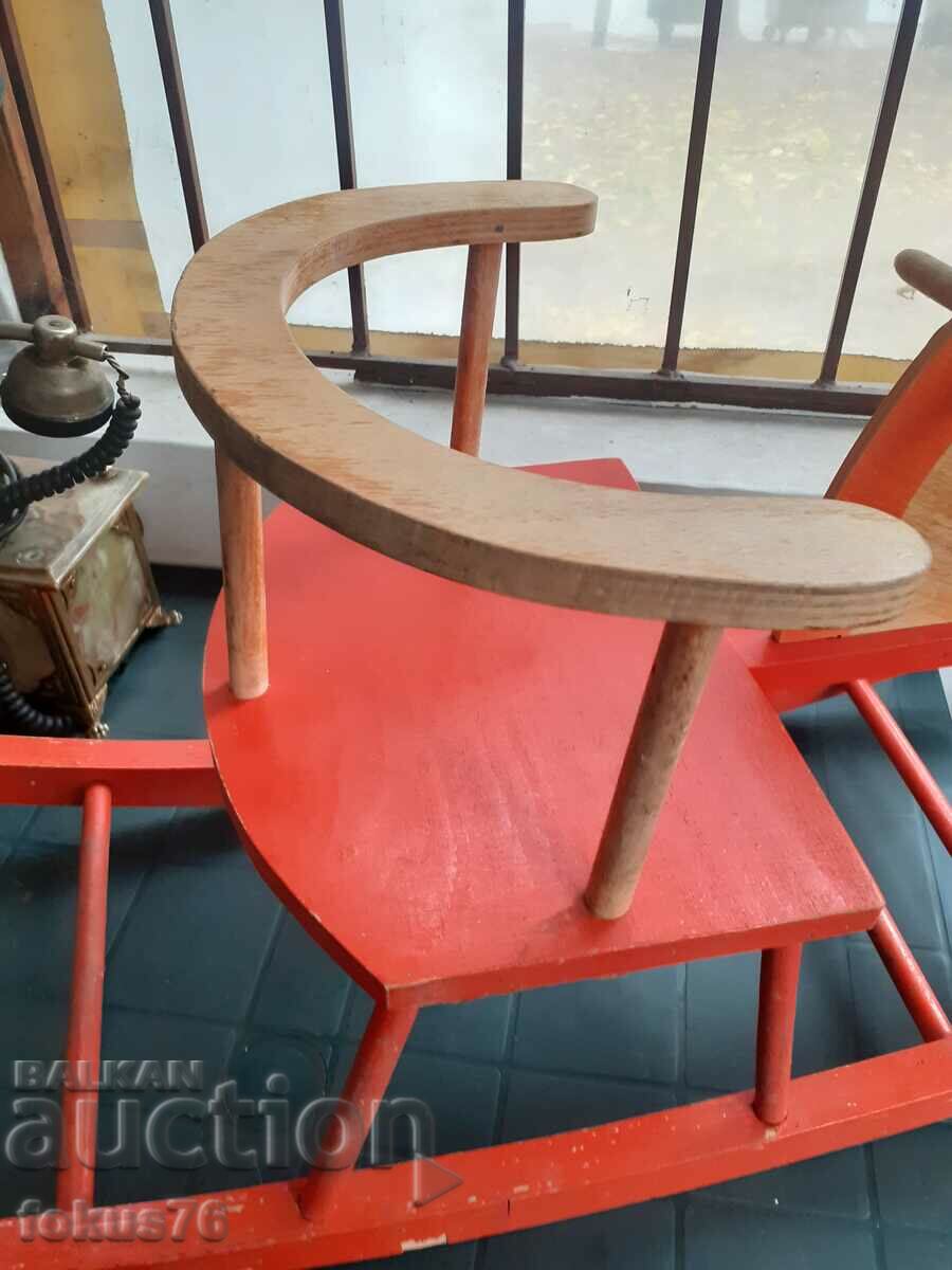 Auction Old large children's wooden horse toy swing Soc. Auction Old large children's wooden horse toy swing Soc.