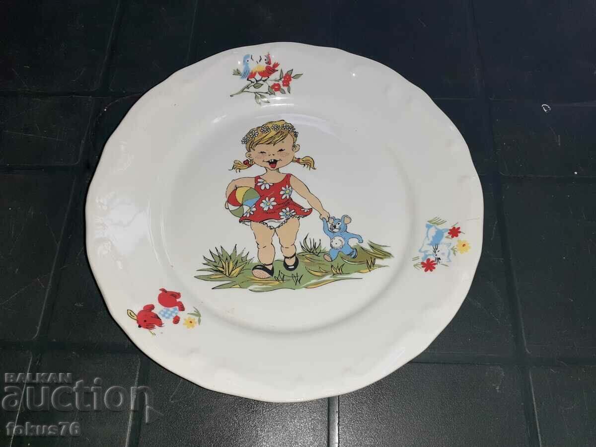 Children's plate Bulgarian porcelain Isis plate - 5 Children's plate Bulgarian porcelain Isis plate - 5