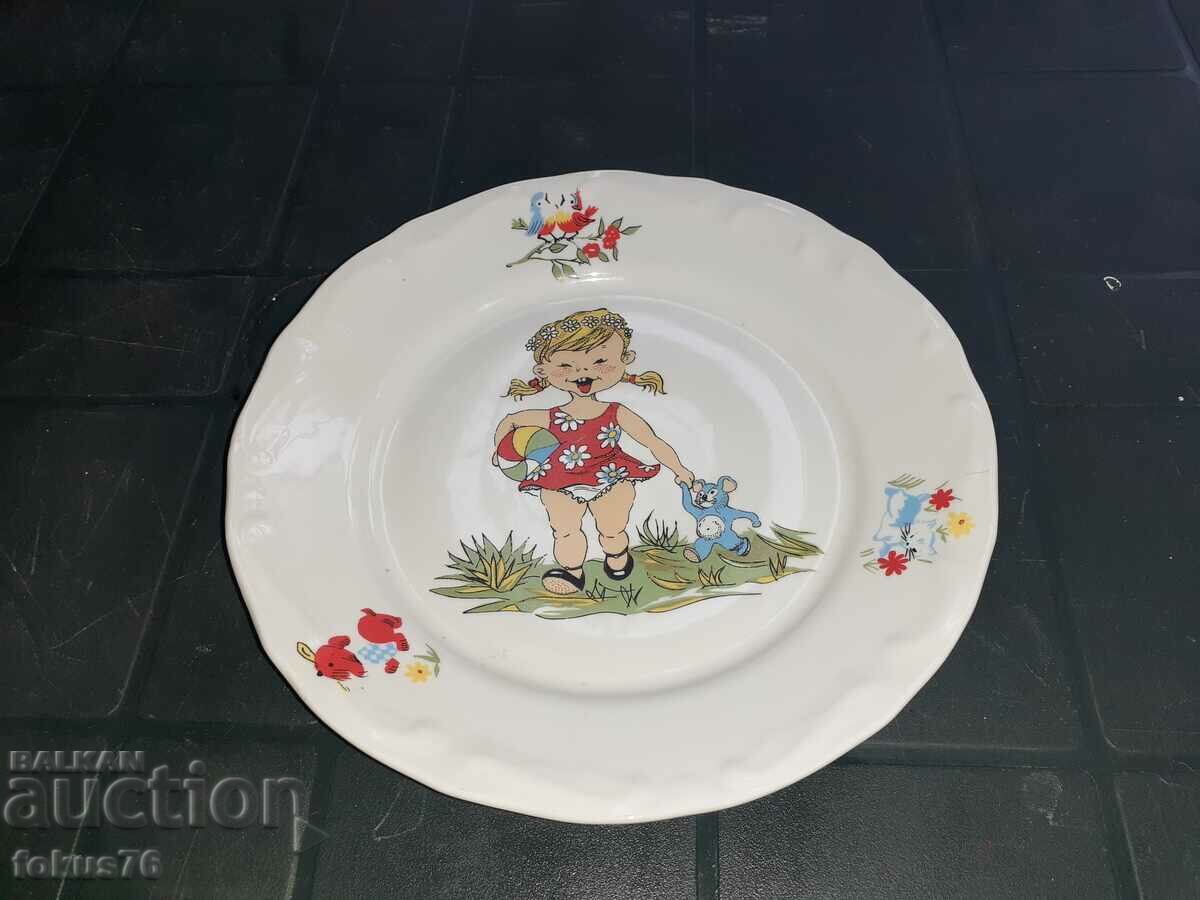 Children's plate Bulgarian porcelain Isis plate - 6 Children's plate Bulgarian porcelain Isis plate - 6