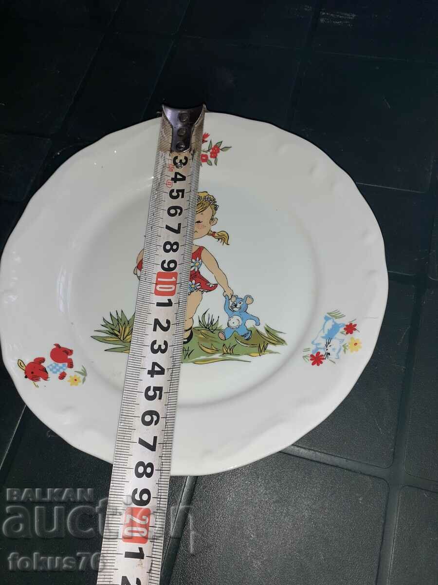 Children's plate Bulgarian porcelain Isis plate - 7 Children's plate Bulgarian porcelain Isis plate - 7