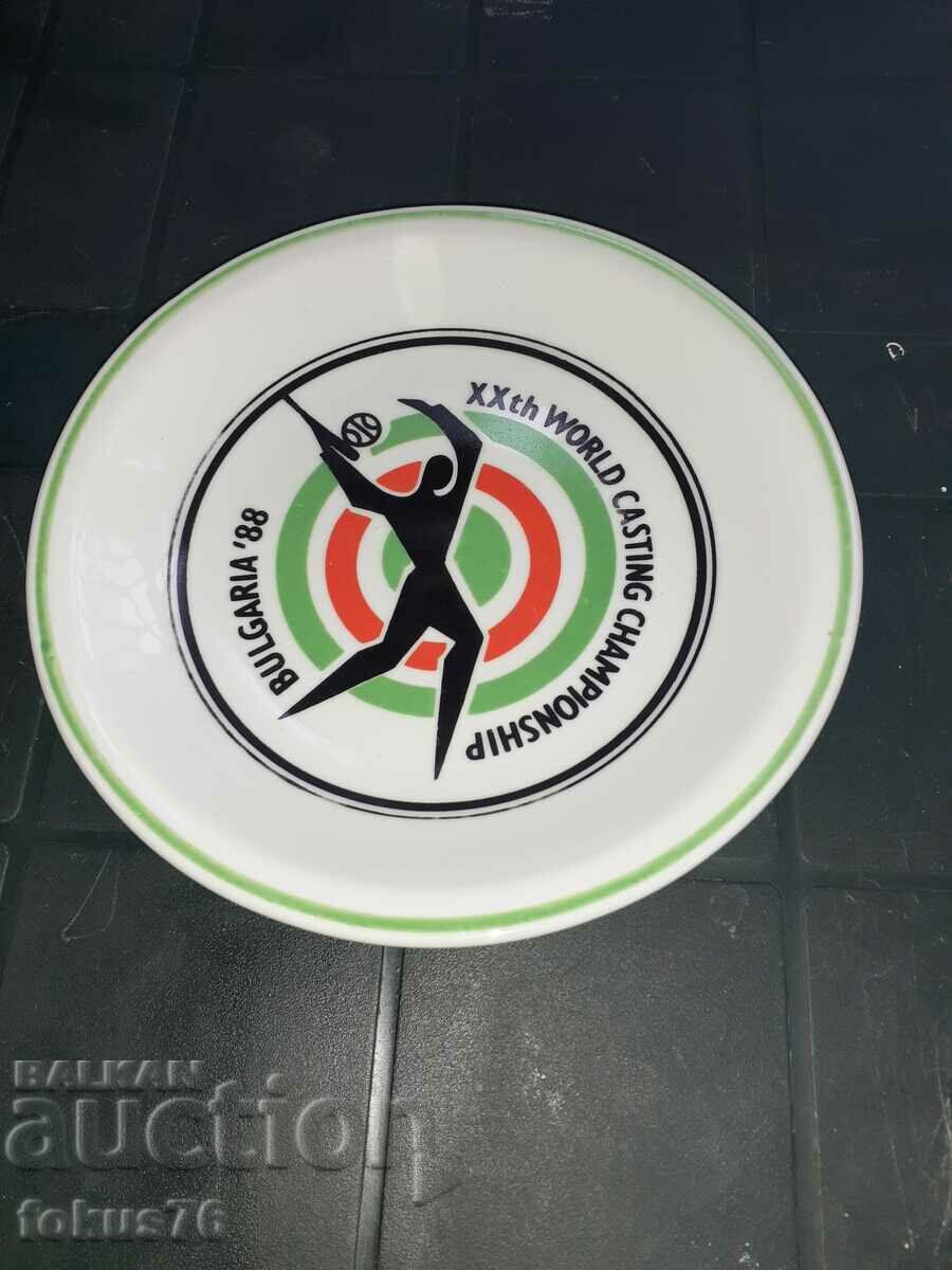 Plate Bulgarian porcelain Wrist - plate - 6 Plate Bulgarian porcelain Wrist - plate - 6