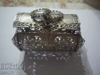 Old silver very interesting jewelry box.