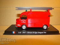 BZC 1:43 CITROEN 1947 MODEL DE JUCĂRIE DE CAMION DE POMPIERI